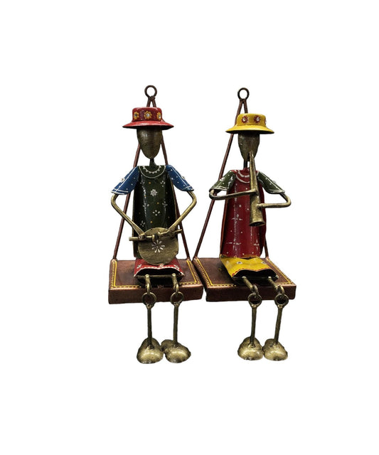 Hanging Figures Playing Musical Instruments Metal