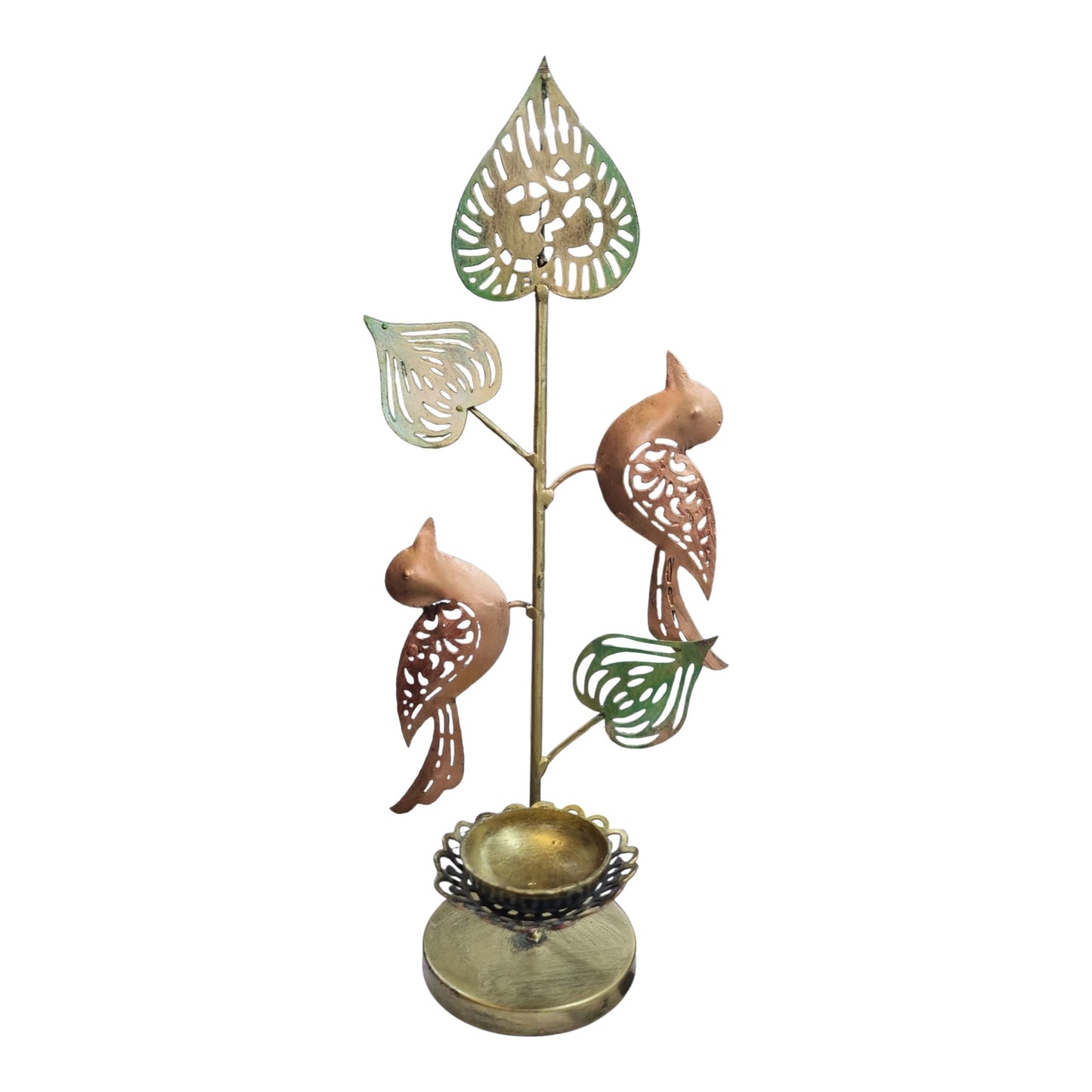 Decorative Metal Bird Tealight Holder