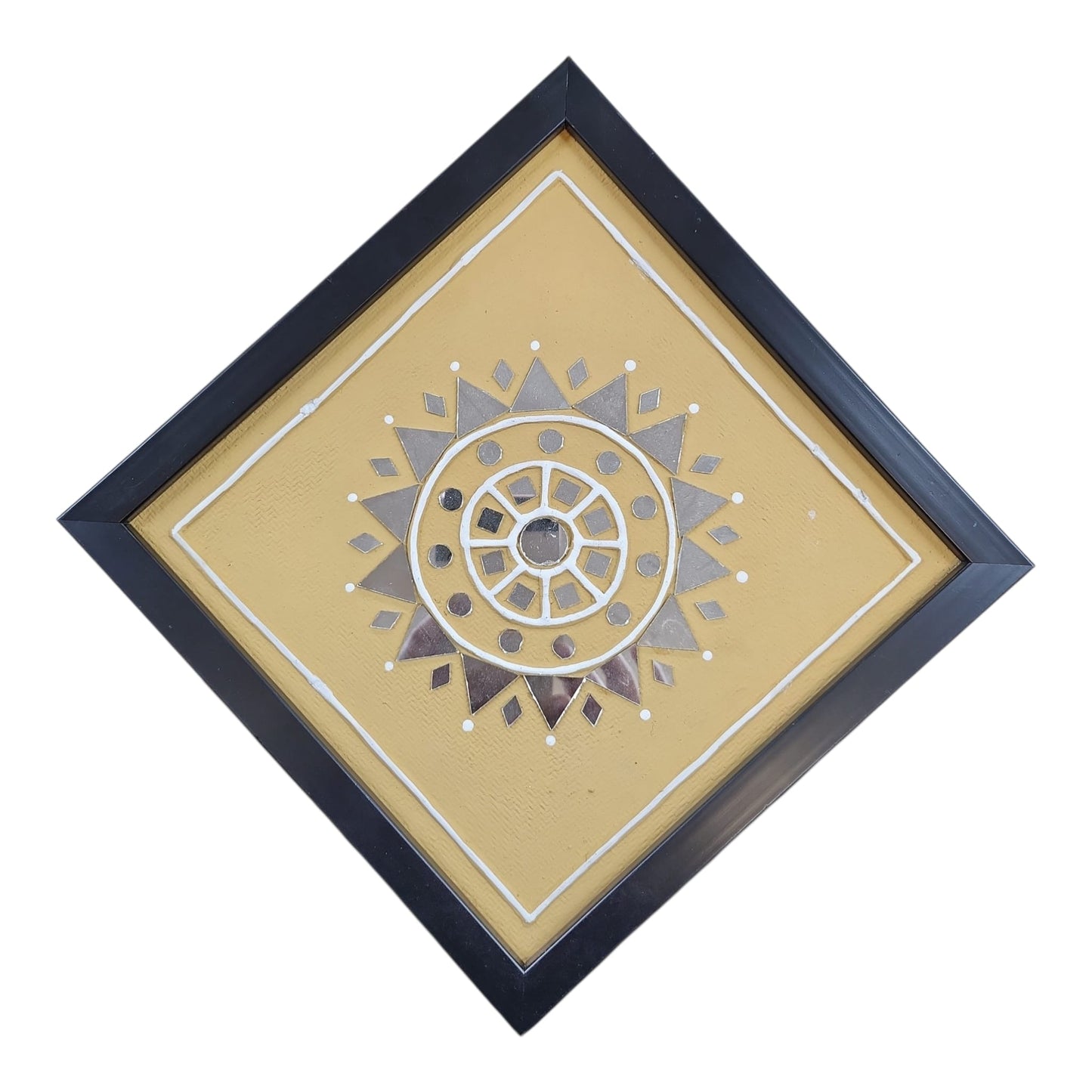 Lippan Art Wall Frame with Mud Design CIRCLE ONLY