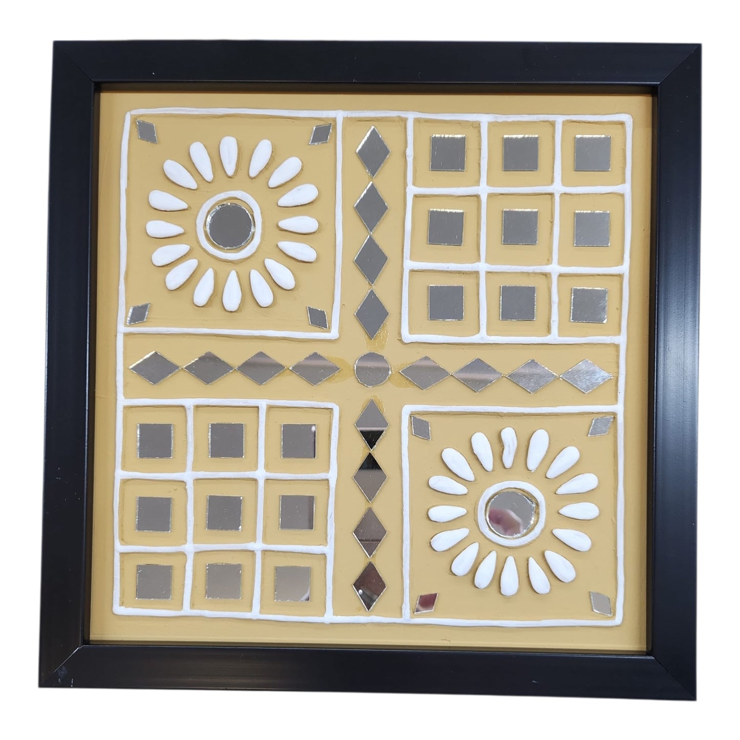 Lippan art Square Frame with 4 designs