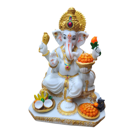 White Ganesh Statue