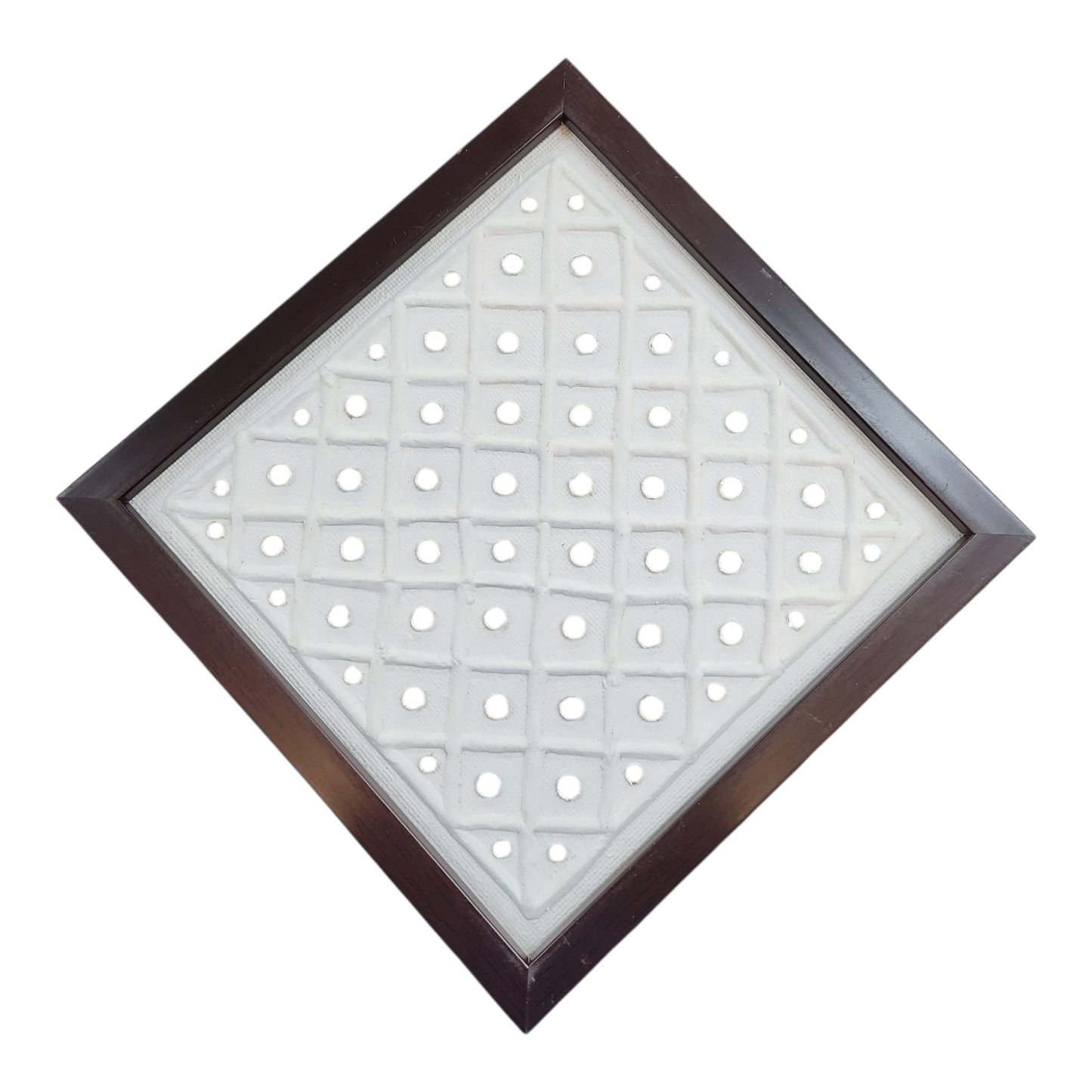 Lippan Art Wall Frame with round mirrors in white background