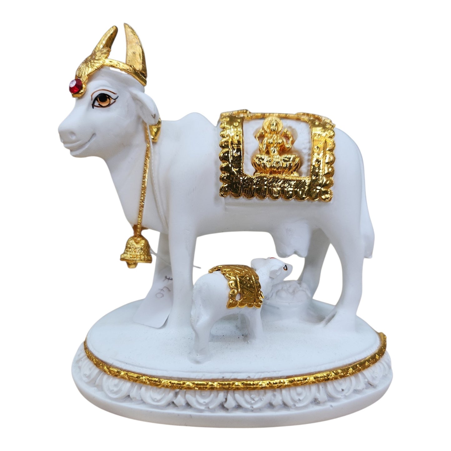 White & Gold Cow and Calf