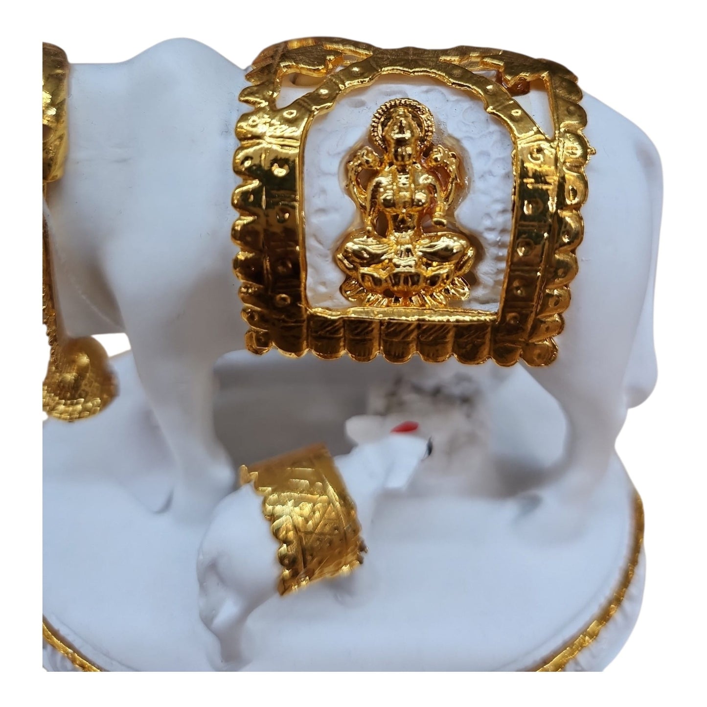 White & Gold Cow and Calf