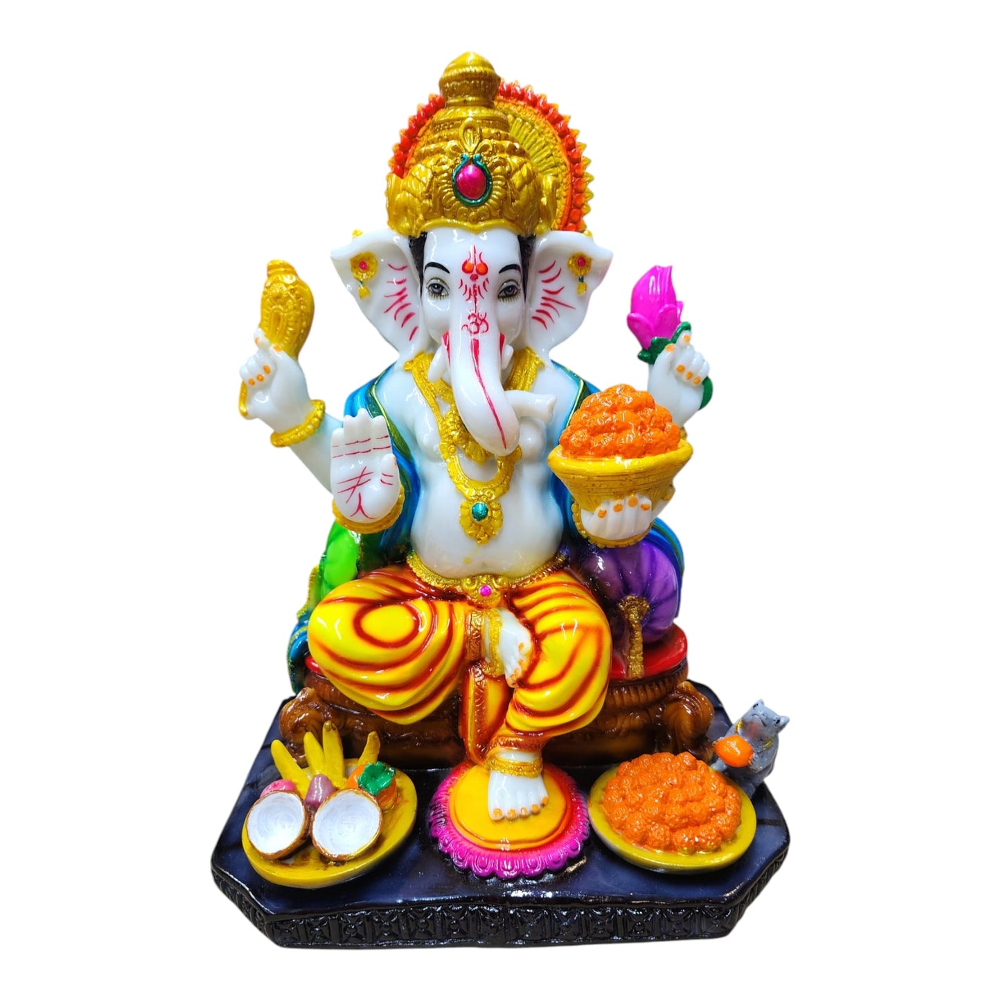 Ganesh Multicolour Statue