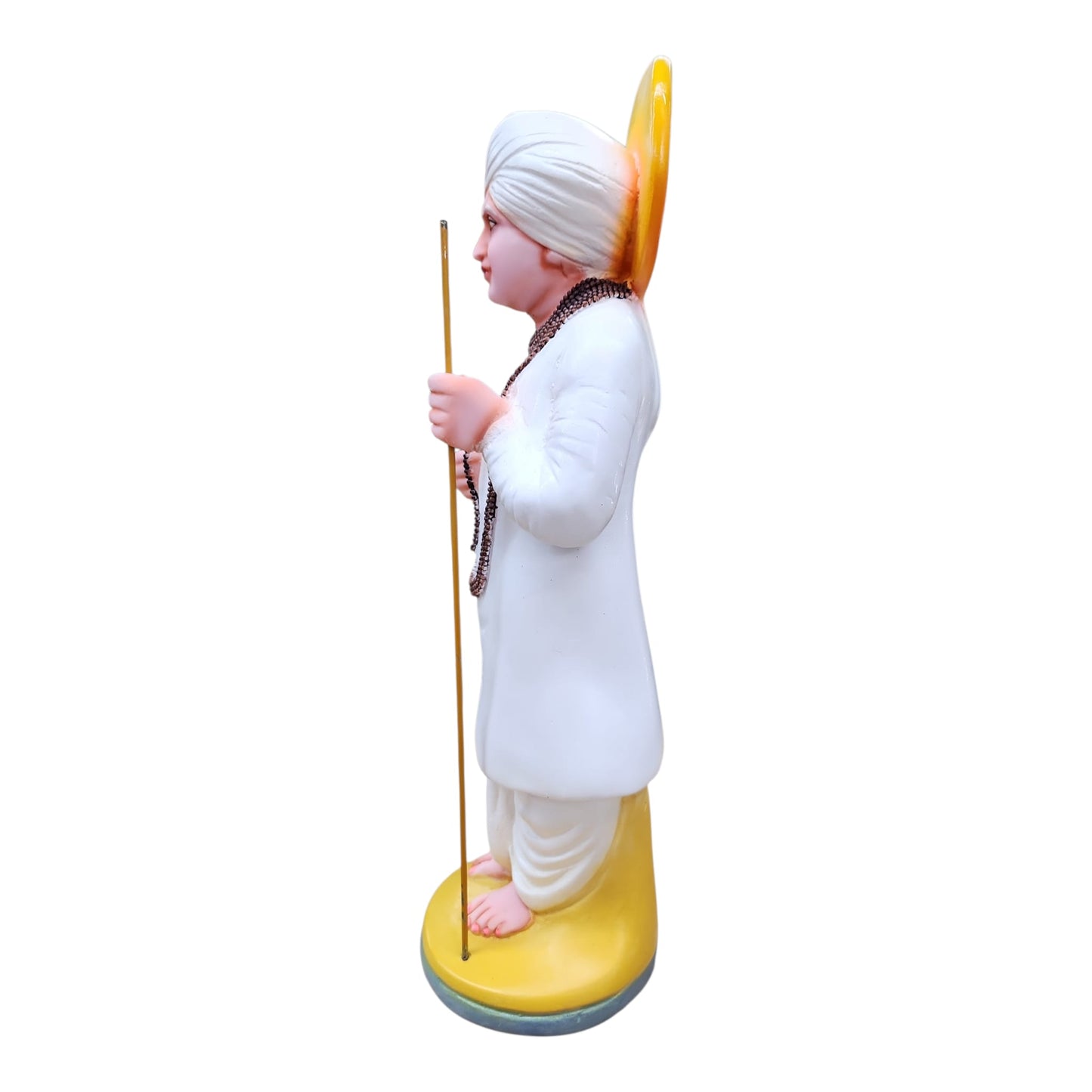 Jalaram Bapa Murti White Medium