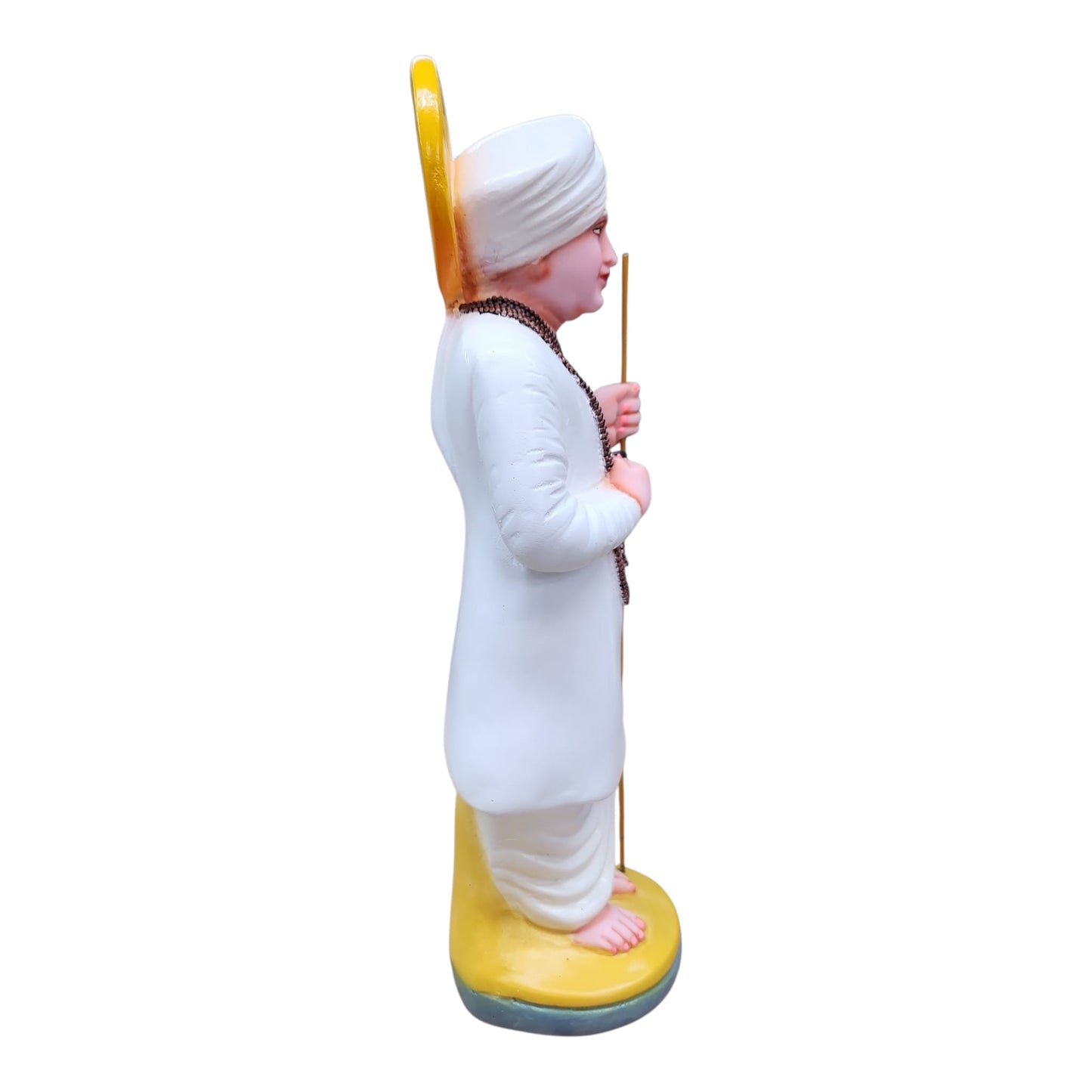 Jalaram Bapa Murti White Medium