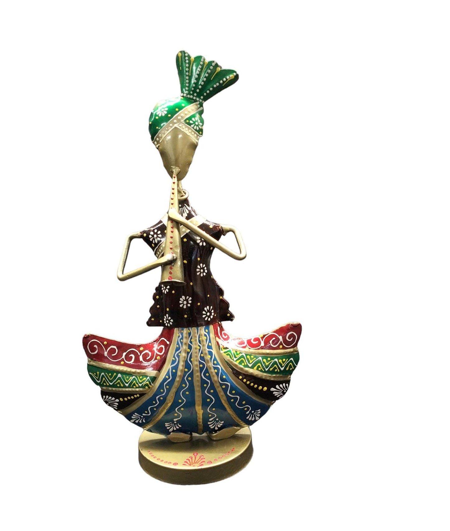 Tribal Man Playing Musical Instrument Decorative Showpiece set of 2