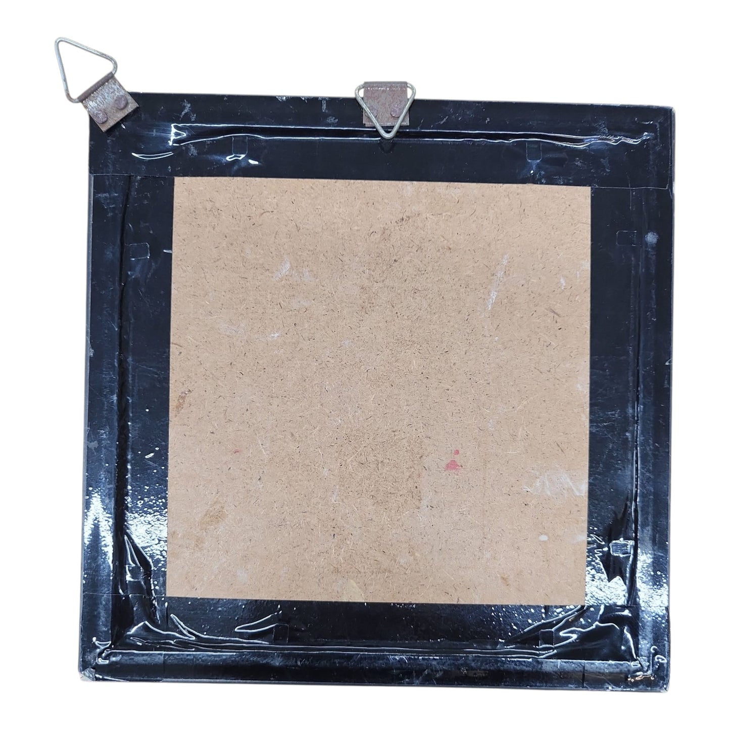 Lippan Art Red Wall Frame with Mud Design