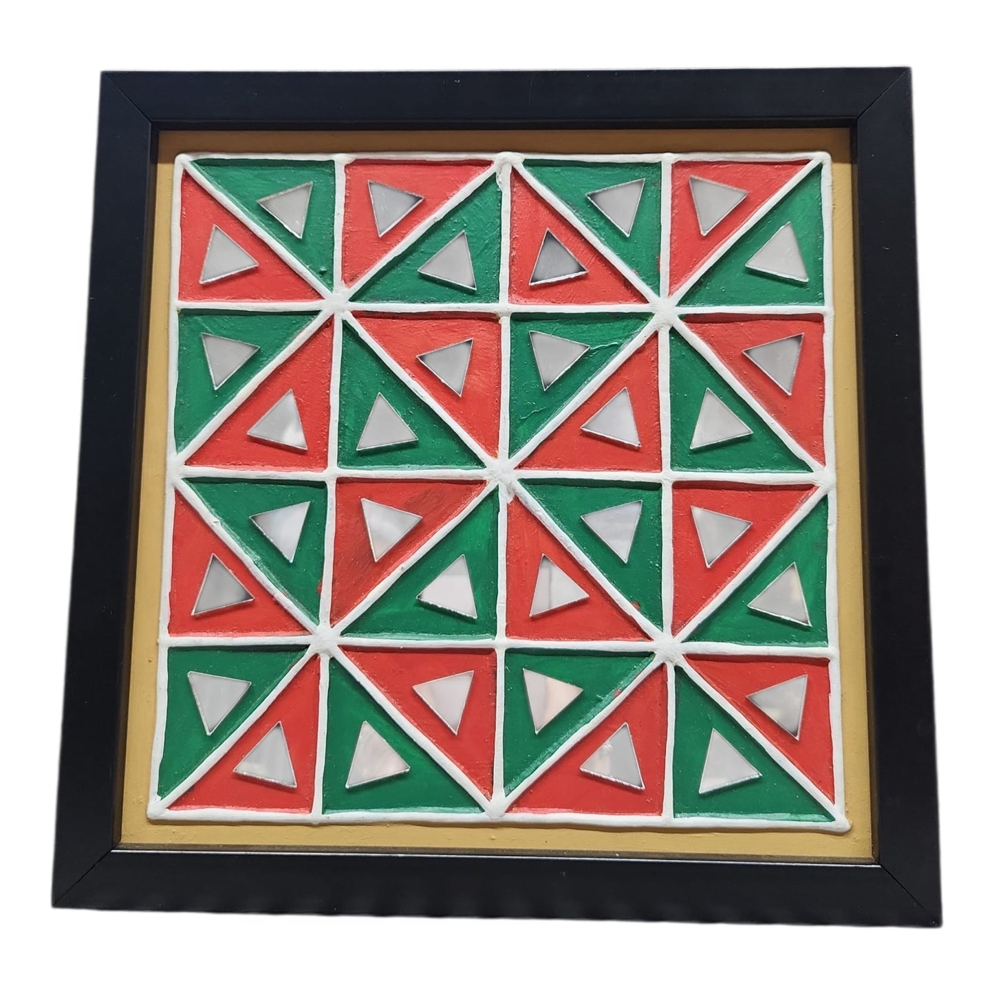 Lippan Art Wall Frame with Mud Design