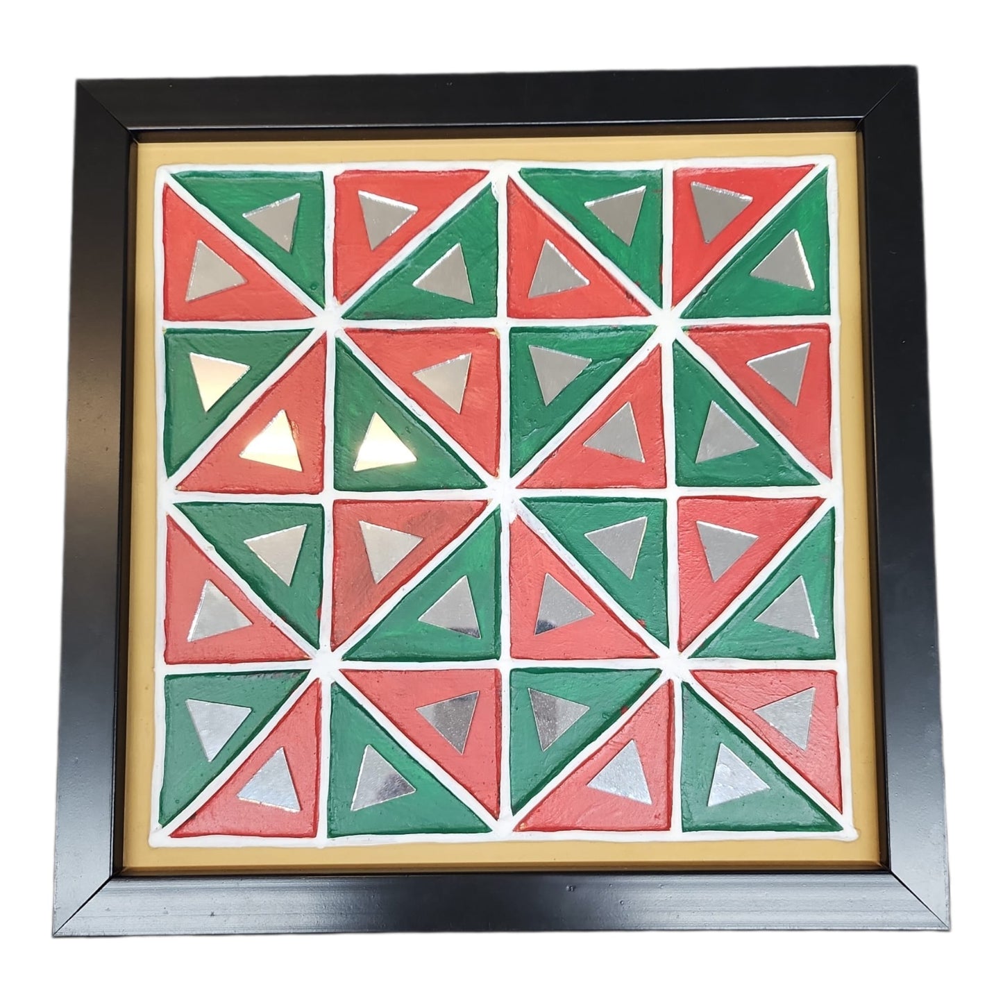 Lippan Art Wall Frame with Mud Design