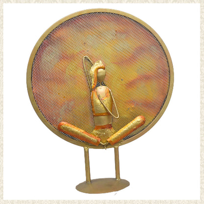 Handmade Metal Table Decor of a Lady in a Yoga position