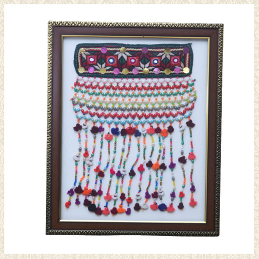 Elegant Vintage Grooms Multicolour Pearl Wall Hanging Frame.&nbsp;