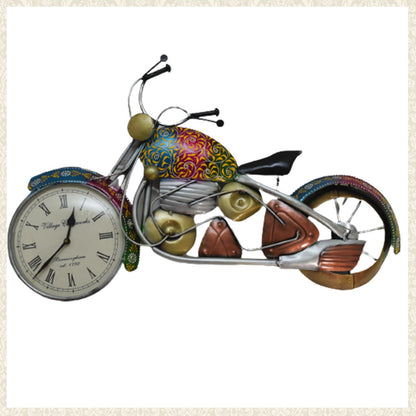 Multicolour Handmade Bike with Clock