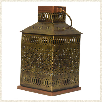 Handmade Square Metal Tea Light Lantern