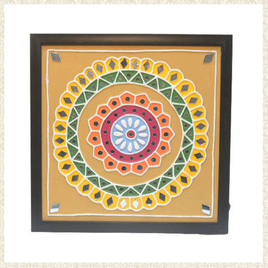 Multicoloured Lippan Art Wall Decor