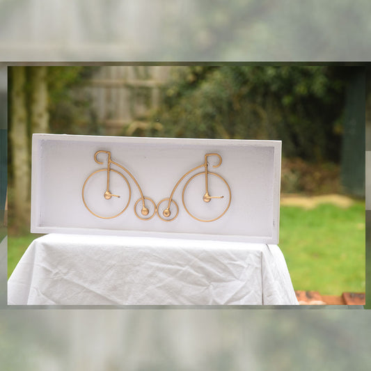 Framed Gold Bicycle